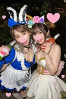 【2022ハロウィン♪】１年で一番発情する夜！にぎわう街でおっぱいウサギ♀とめちゃ可愛ユニコーン♀GET！生ハメ中出し５P乱交パーティ個人撮影！FC2だからできる最速お届け！